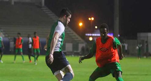 جروس يشهد مناورة أهلاوية بين الاول والاولمبي  